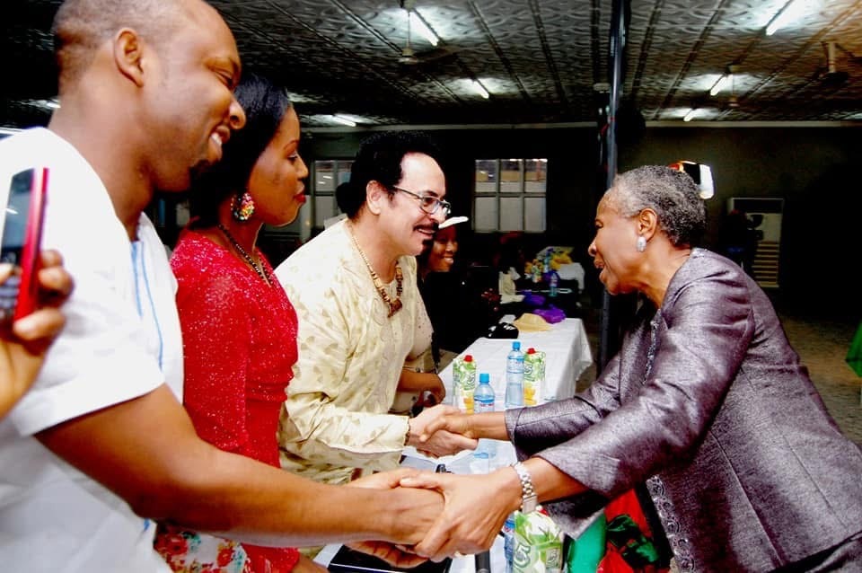 NISMCAA representatives greeting event guests